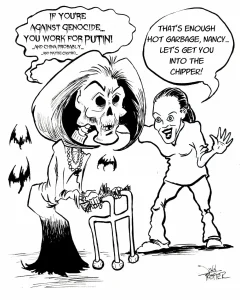 Gross skeleton mummy still offers her opinion on matters of morals while still refusing to DO anything about ethics or morals at her job.
