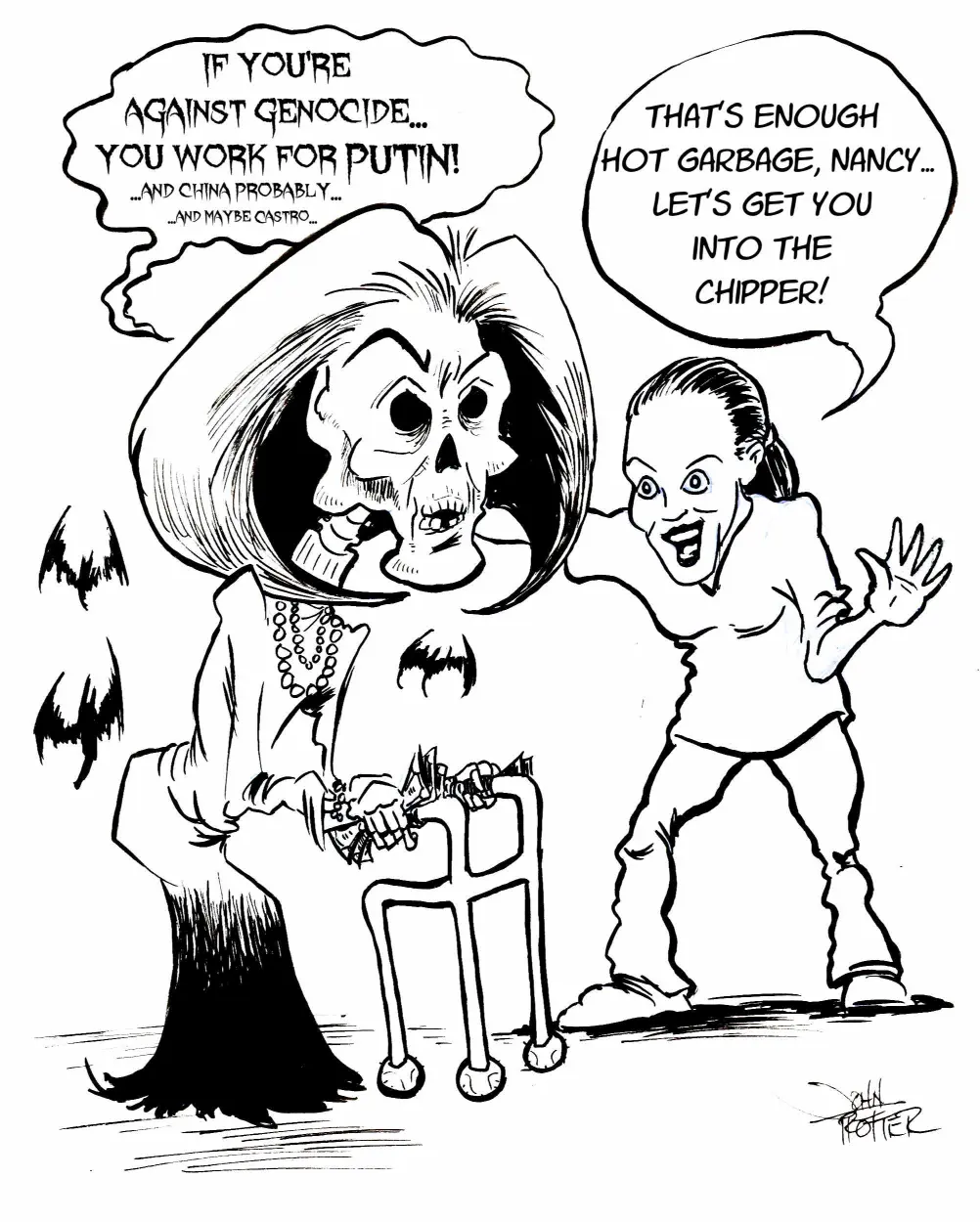 Gross skeleton mummy still offers her opinion on matters of morals while still refusing to DO anything about ethics or morals at her job.